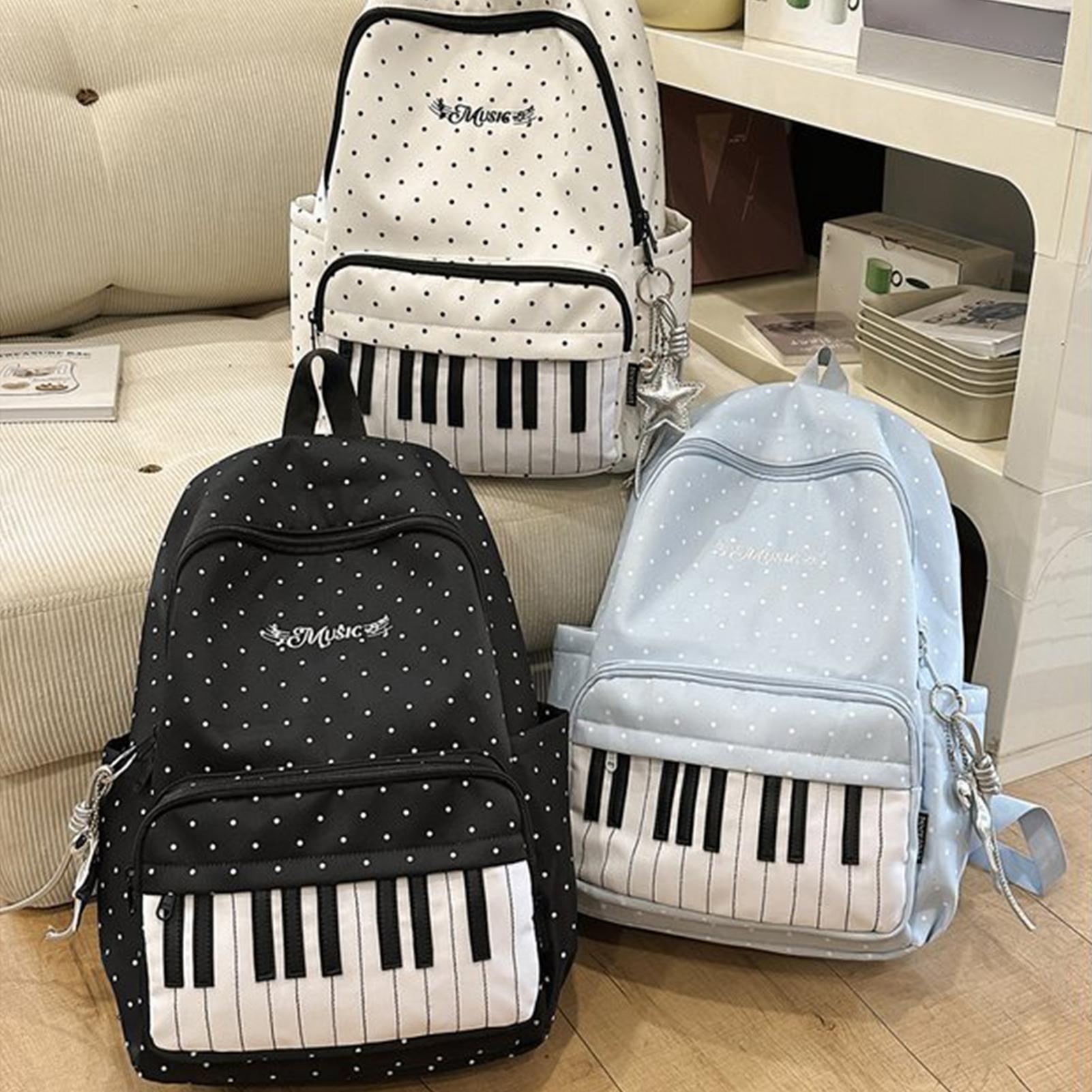 Piyano Baskılı Seyahat Sırt Ça - Fashion Backpack Women incelemesi ve fiyatı