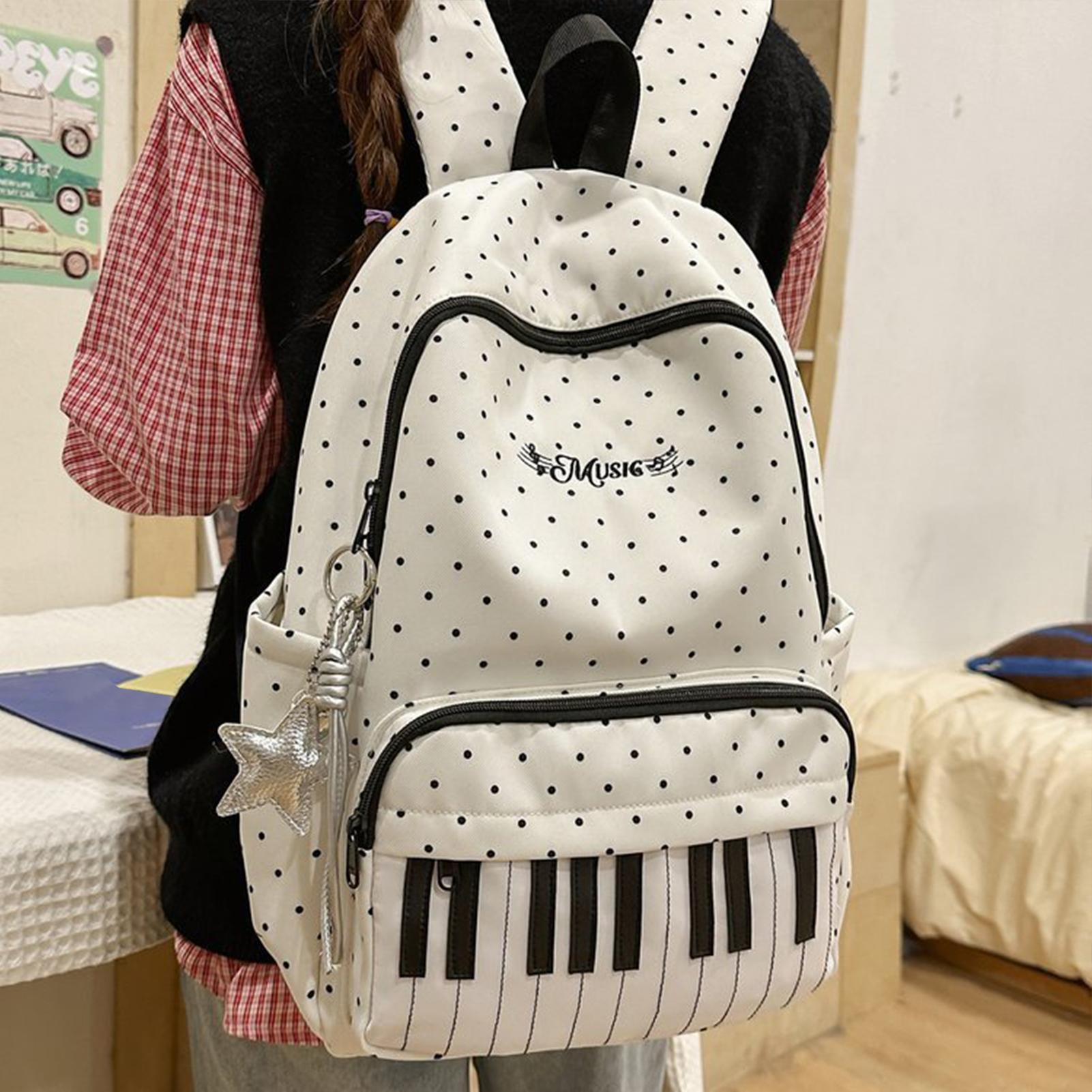 Piyano Baskılı Seyahat Sırt Ça - Fashion Backpack Women incelemesi ve fiyatı